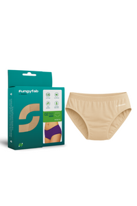 Fungyfab Women’s Antifungal Underwear Pack Of 2 (Beige)