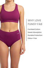 FungyFab women's antifungal panty – magenta purple