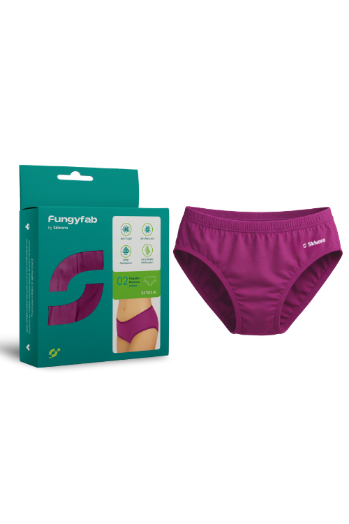 FungyFab women's antifungal panty – magenta purple