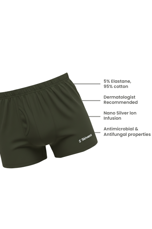 Antifungal garment olive green